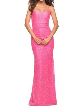 La Femme Style 30619 in Neon Pink Size 00